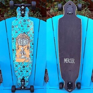 Mercer Skateboards Drop Through Complete Longboard Skateboard Sidewinder Trucks